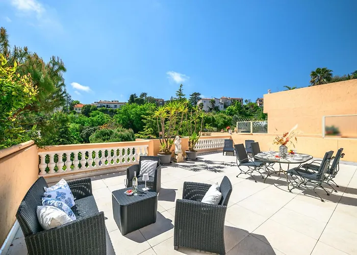 Appartement Fabron, Terrasse&piscine Dans Résidence Nice